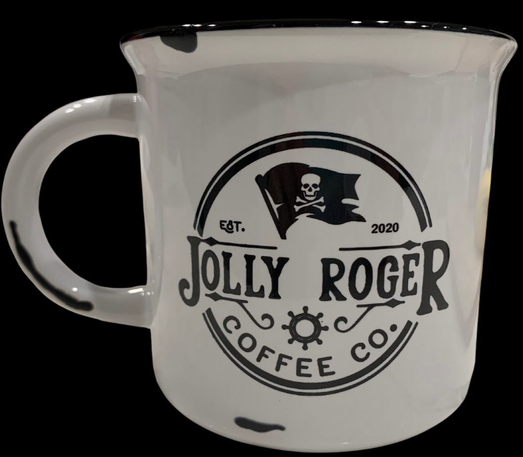 Jolly Roger Coffee Company Ghost Mug Ceramic Cup large 